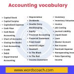 Accounting vocabulary - wordscoach.com