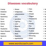 Diseases vocabulary - wordscoach.com