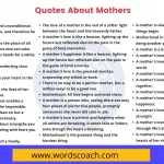 Quotes About Mothers - wordscoach.com