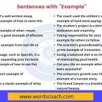 Sentences with Example - wordscoach.com
