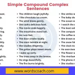 Simple Compound Complex Sentences - wordscoach.com