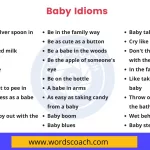 Baby Idioms - wordscoach.com