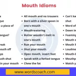 Mouth Idioms - wordscoach.com