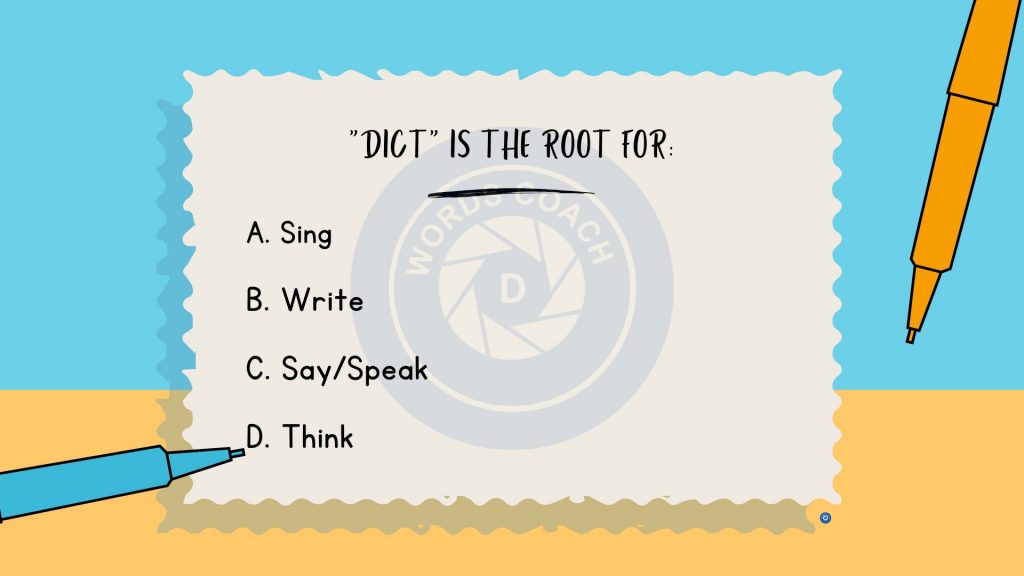 Root Words Quiz